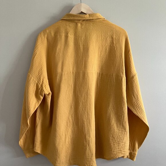 Women's Gauze Button Down Shirt | Size: Large - Picture 2 of 5
